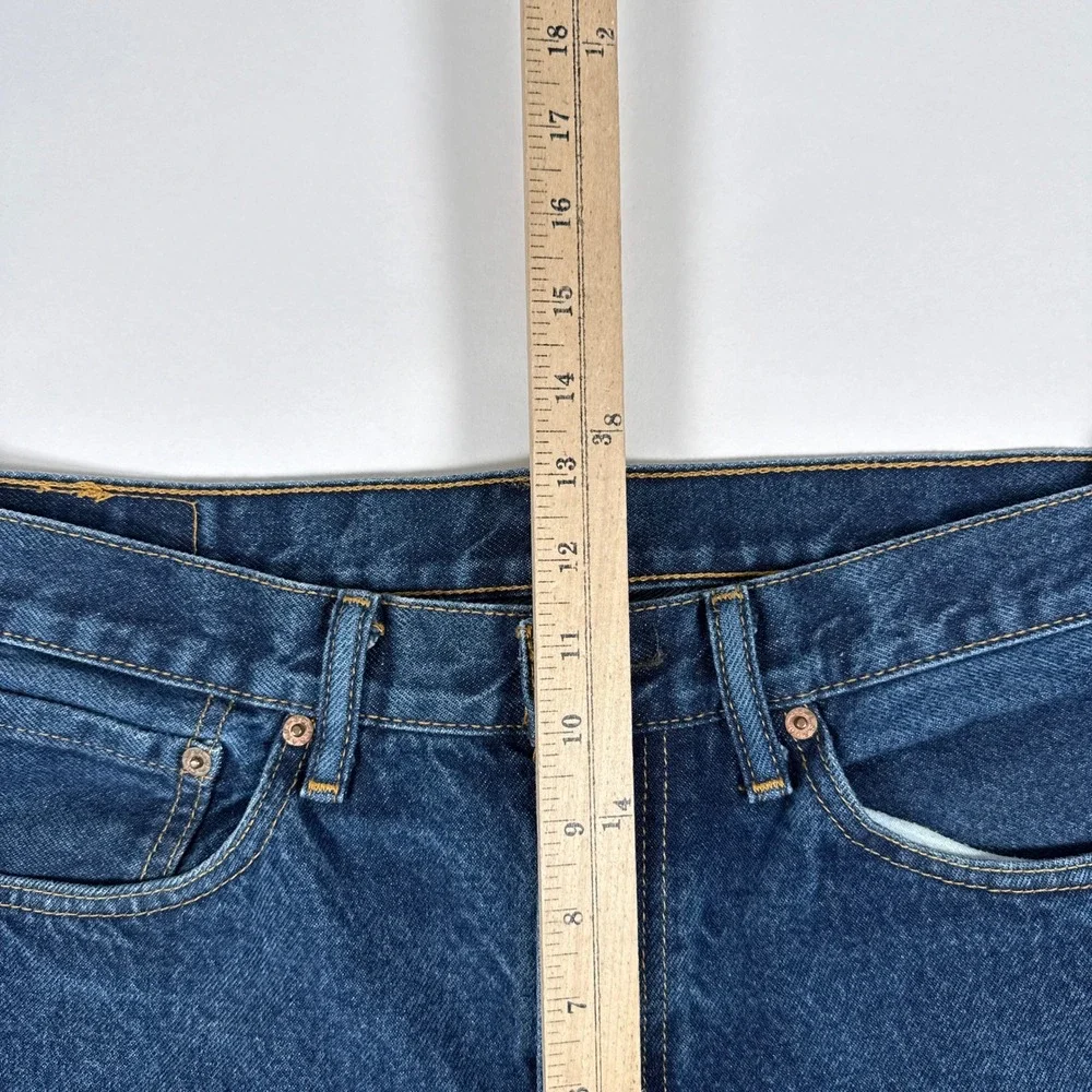 Levis 505 Jeans‎ Mens 34x34 Blue Regular Fit Straight Leg Denim Classic Casual